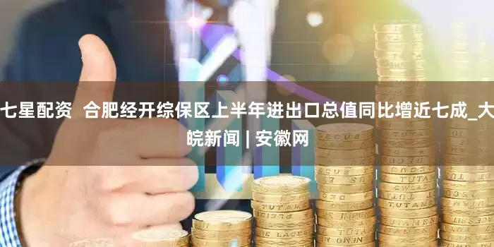 七星配资  合肥经开综保区上半年进出口总值同比增近七成_大皖新闻 | 安徽网